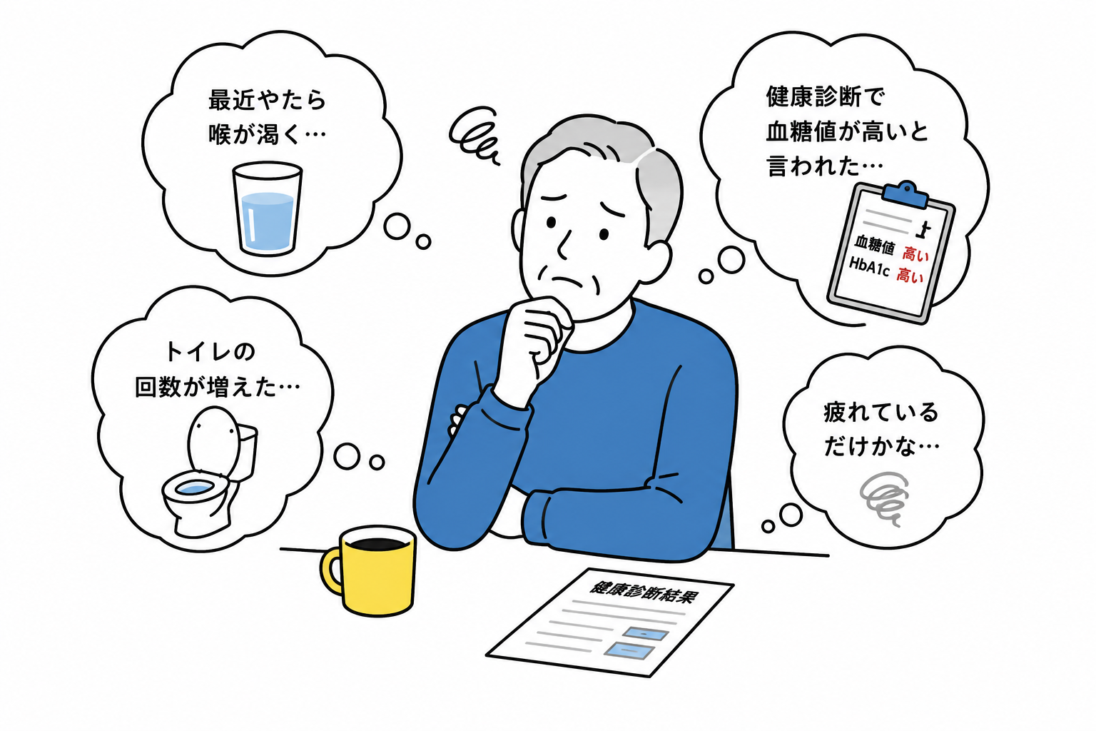 糖尿病の初期症状とは？見逃しやすいサイン10選｜早期発見・予防のポイントも解説